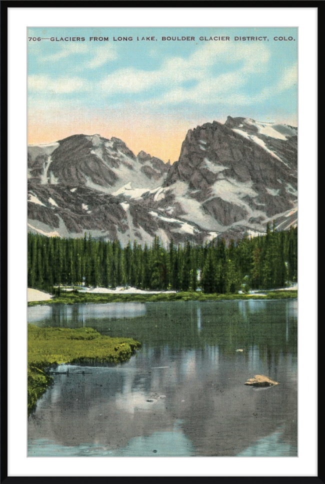 Glaciers from Long Lake, Boulder