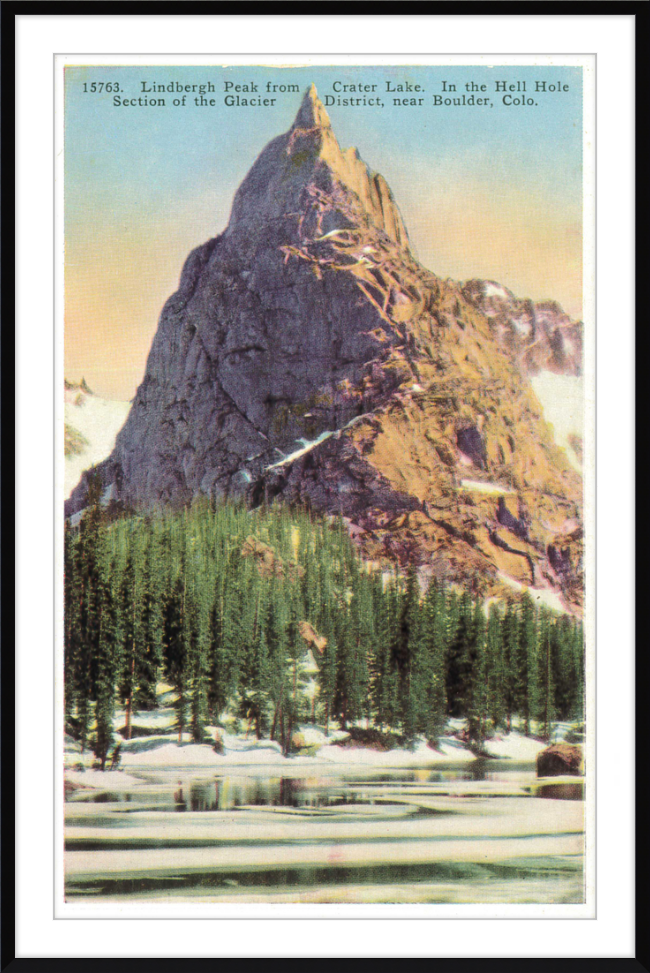 Lindbergh Peak from Crate Lake