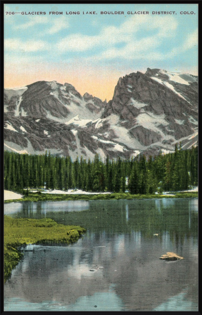 Glaciers from Long Lake, Boulder