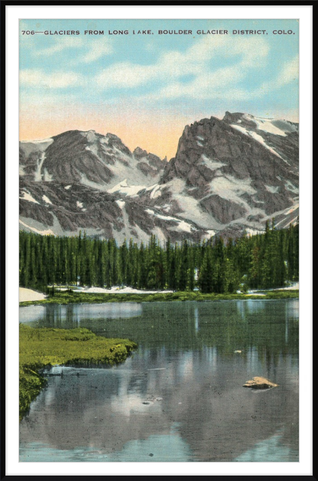 Glaciers from Long Lake, Boulder