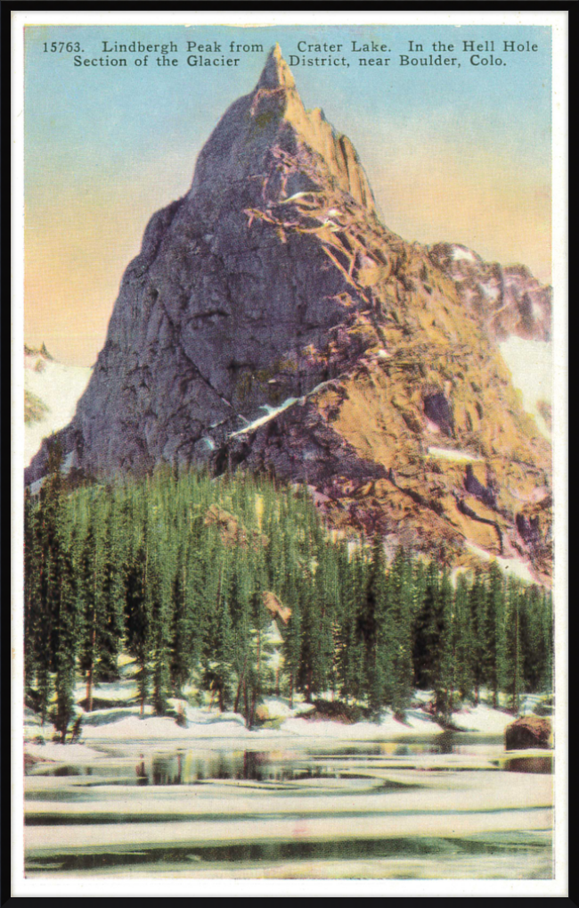 Lindbergh Peak from Crate Lake