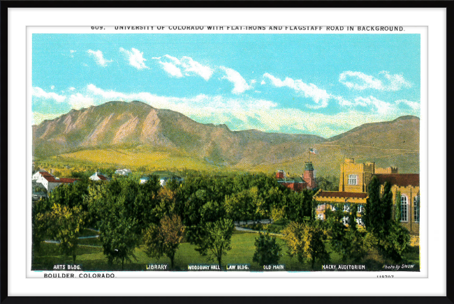 University of Colorado with the Flat Irons