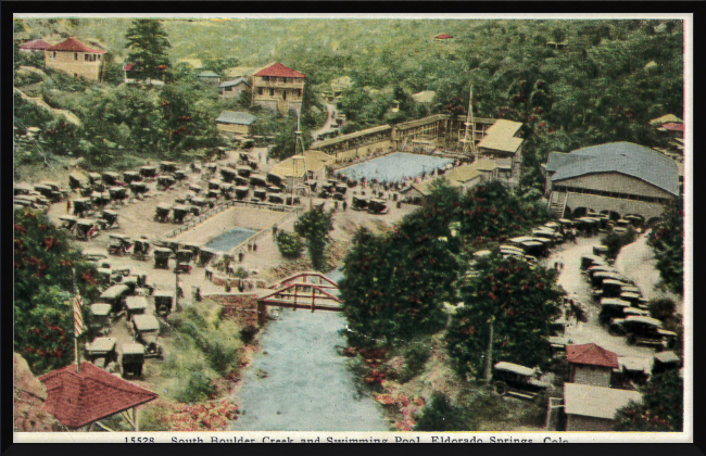 South Boulder Creek and Swimming Pool, Eldorado Springs, Colo.