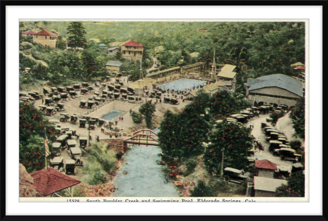 South Boulder Creek and Swimming Pool, Eldorado Springs, Colo.