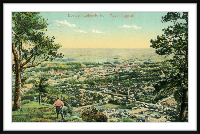 Boulder, Colorado from Mount Flagstaff