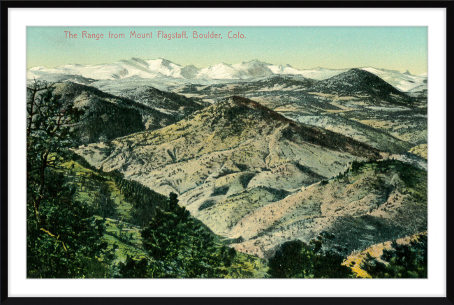 The Range from Mount Flagstaff, Boulder, Colo