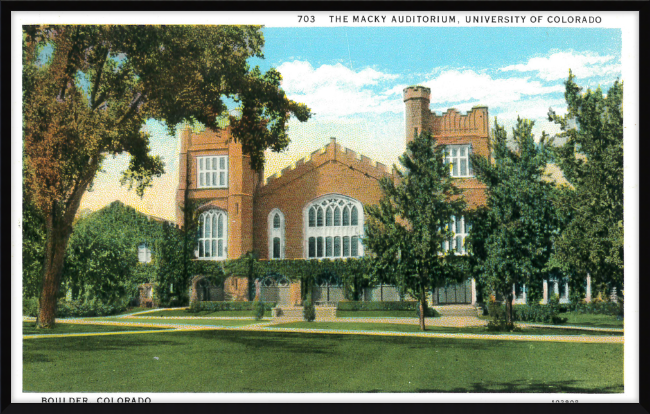 The Macky Auditorium, University of Colorado