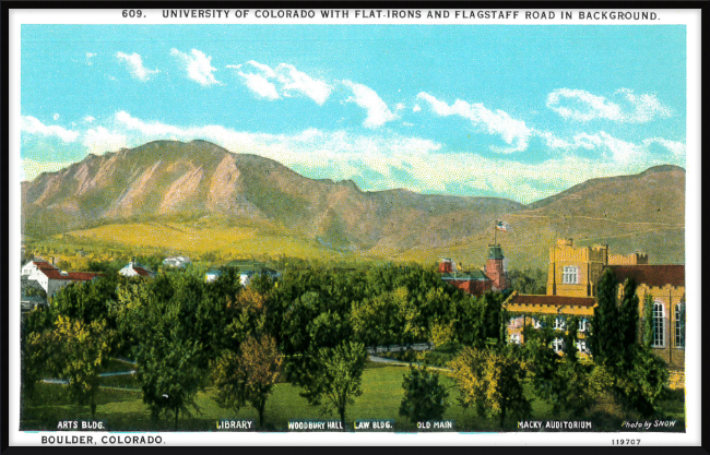 University of Colorado with the Flat Irons