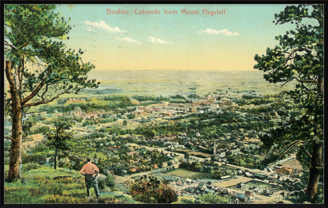 Boulder, Colorado from Mount Flagstaff