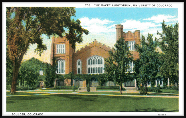 The Macky Auditorium, University of Colorado