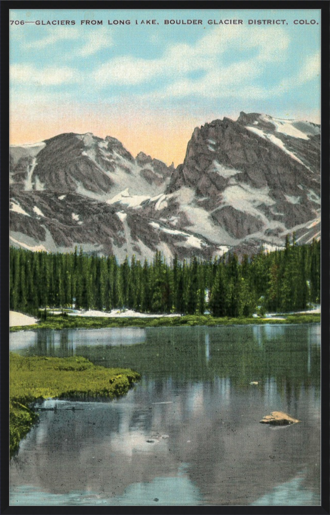 Glaciers from Long Lake, Boulder