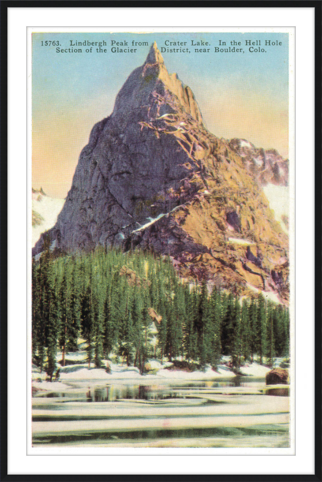 Lindbergh Peak from Crate Lake