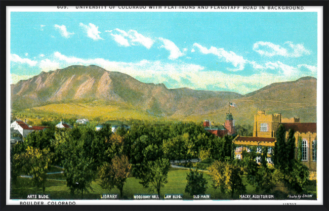 University of Colorado with the Flat Irons