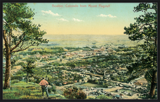 Boulder, Colorado from Mount Flagstaff