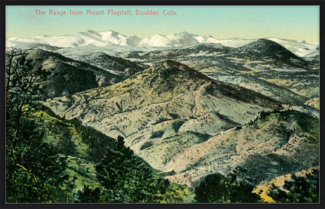 The Range from Mount Flagstaff, Boulder, Colo