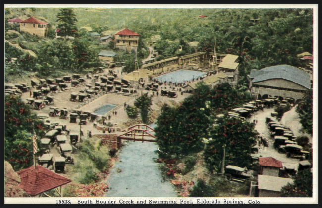 South Boulder Creek and Swimming Pool, Eldorado Springs, Colo.