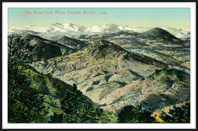 The Range from Mount Flagstaff, Boulder, Colo