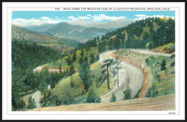 Road Down the Western Side of Flagstaff Mountain, Boulder, Colo