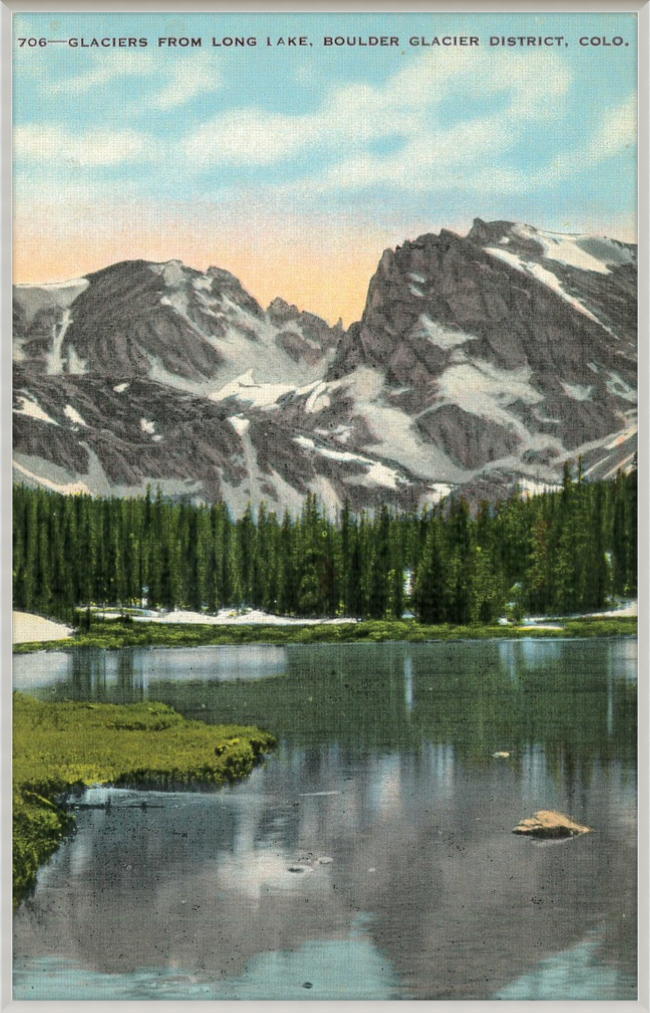 Glaciers from Long Lake, Boulder