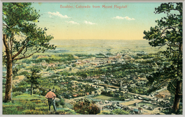 Boulder, Colorado from Mount Flagstaff