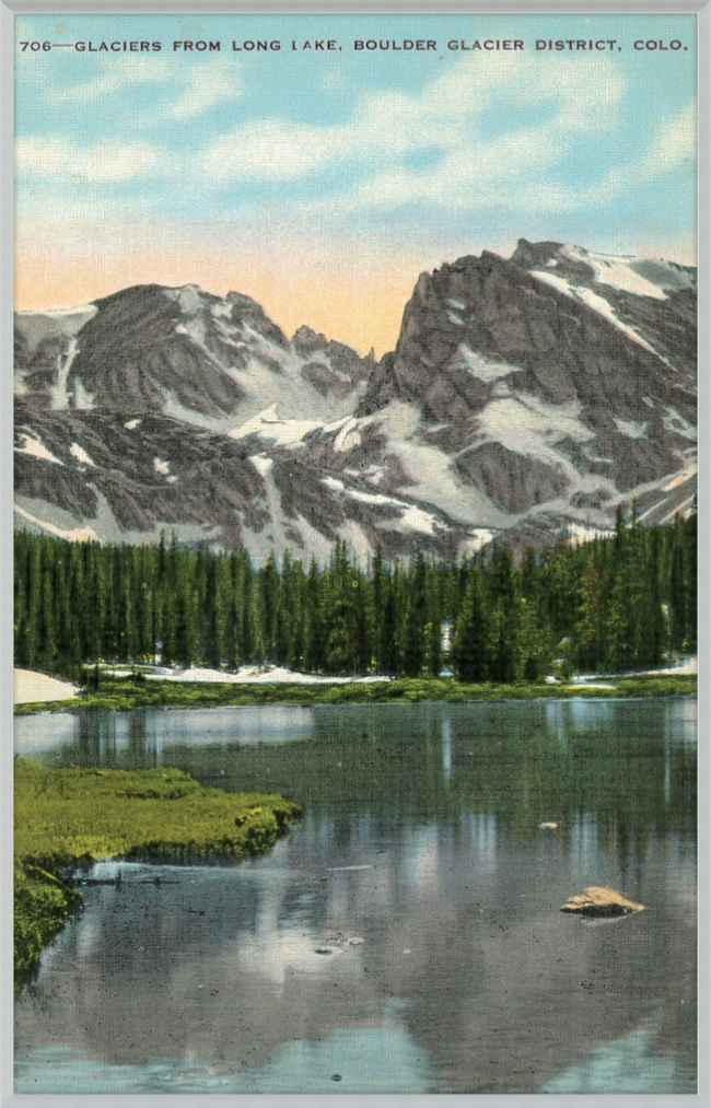 Glaciers from Long Lake, Boulder