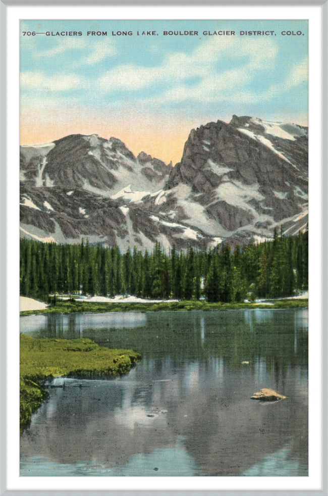 Glaciers from Long Lake, Boulder