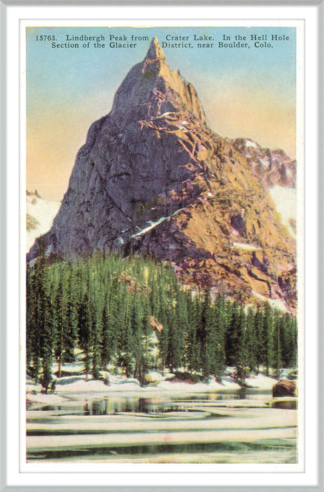 Lindbergh Peak from Crate Lake