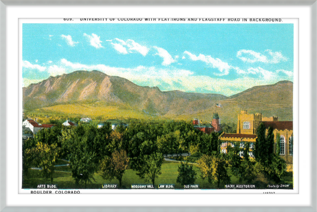 University of Colorado with the Flat Irons