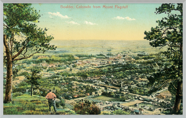 Boulder, Colorado from Mount Flagstaff