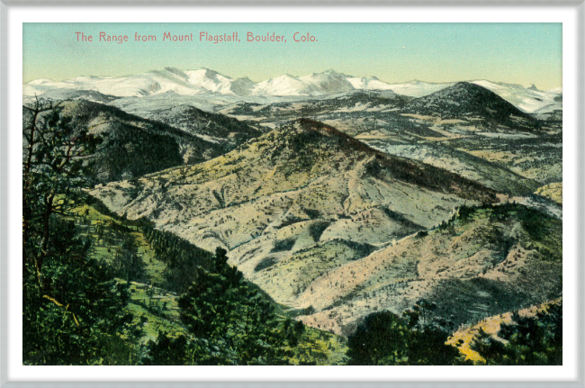 The Range from Mount Flagstaff, Boulder, Colo