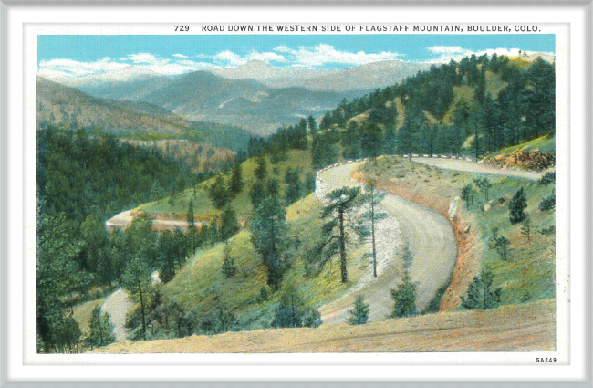 Road Down the Western Side of Flagstaff Mountain, Boulder, Colo