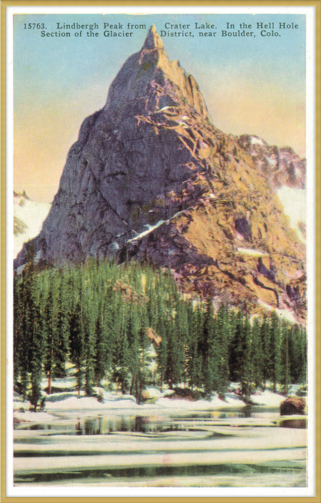 Lindbergh Peak from Crate Lake