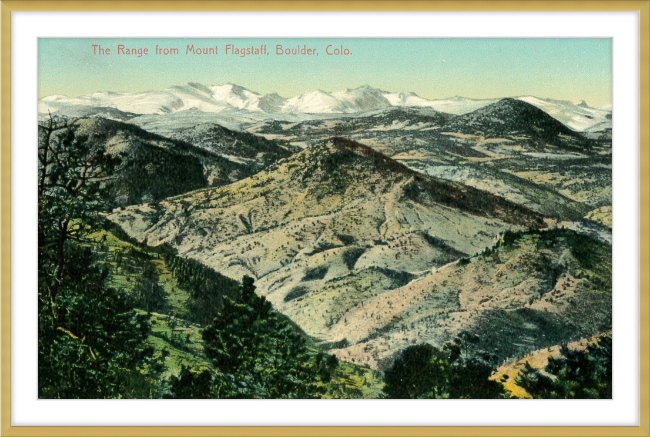 The Range from Mount Flagstaff, Boulder, Colo