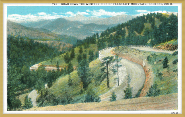 Road Down the Western Side of Flagstaff Mountain, Boulder, Colo