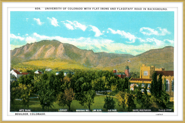 University of Colorado with the Flat Irons