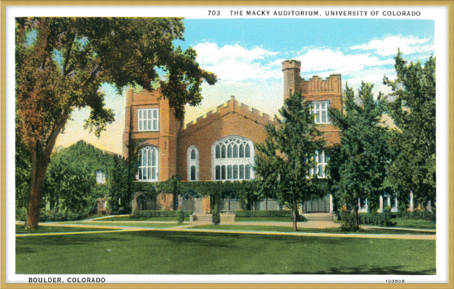 The Macky Auditorium, University of Colorado