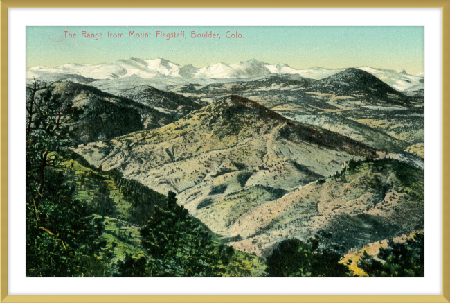 The Range from Mount Flagstaff, Boulder, Colo