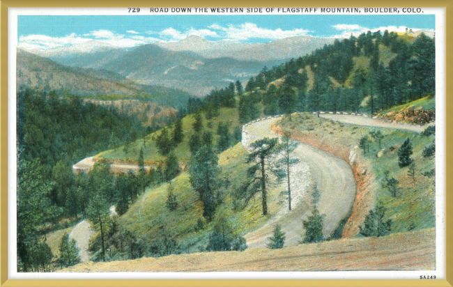 Road Down the Western Side of Flagstaff Mountain, Boulder, Colo