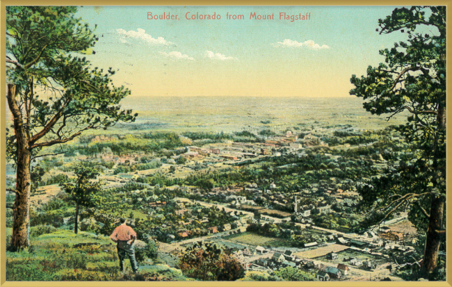 Boulder, Colorado from Mount Flagstaff