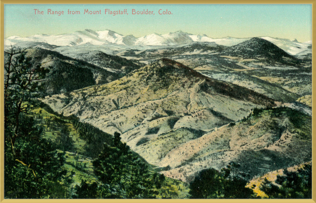 The Range from Mount Flagstaff, Boulder, Colo