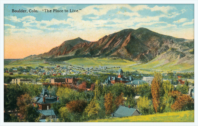 Boulder, Colo "The Place To Live"