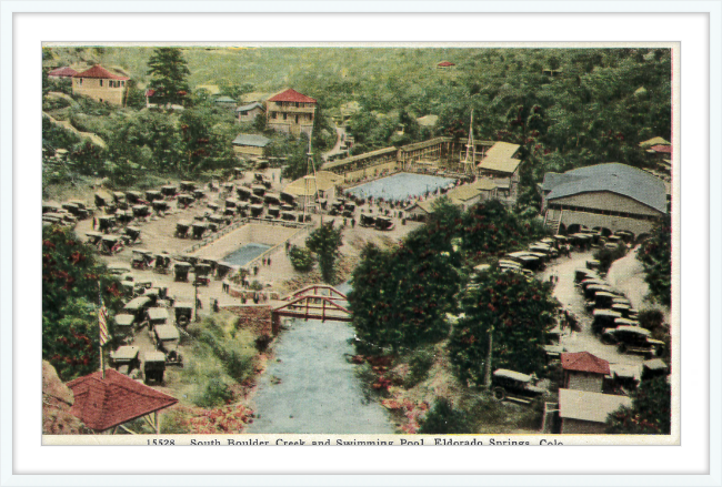 South Boulder Creek and Swimming Pool, Eldorado Springs, Colo.