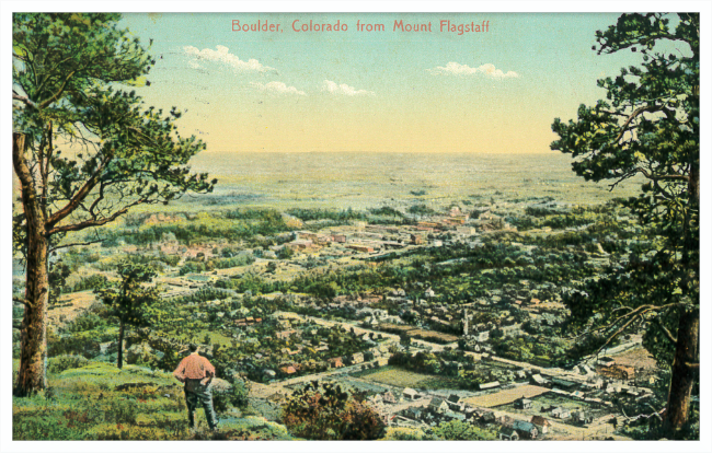 Boulder, Colorado from Mount Flagstaff