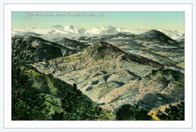 The Range from Mount Flagstaff, Boulder, Colo