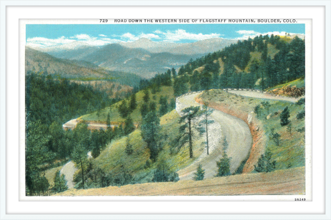 Road Down the Western Side of Flagstaff Mountain, Boulder, Colo