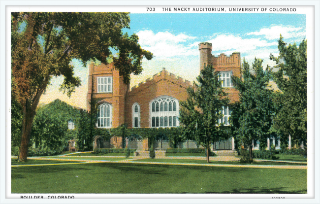 The Macky Auditorium, University of Colorado