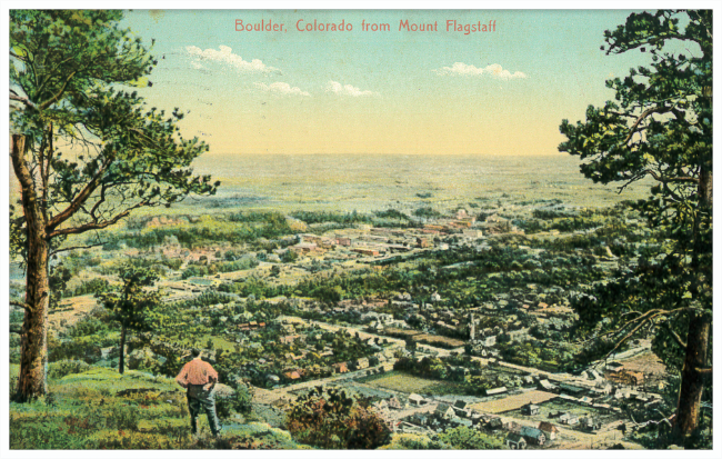 Boulder, Colorado from Mount Flagstaff