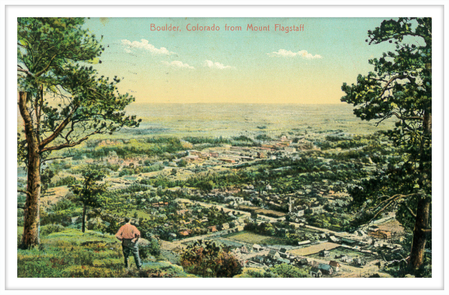 Boulder, Colorado from Mount Flagstaff