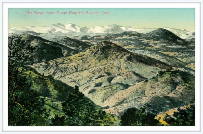 The Range from Mount Flagstaff, Boulder, Colo