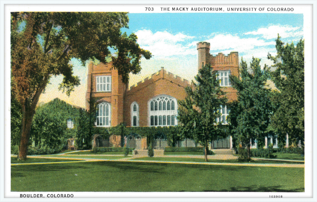 The Macky Auditorium, University of Colorado